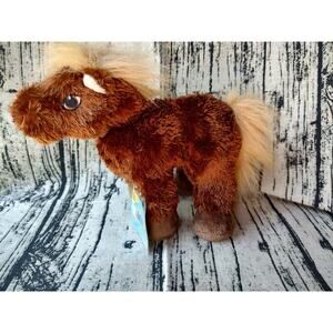 Ganz Webkinz Lil Kinz Horse HS103 Stuffed Animal Brown Pony CUTE unsure on code.